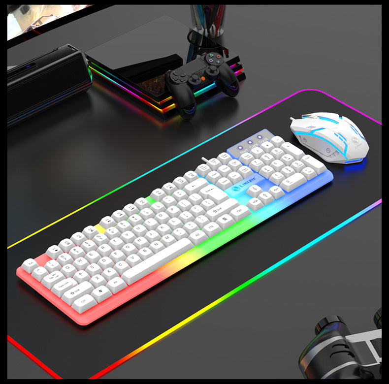Rainbow LED Gaming Keyboard And Mouse Combo