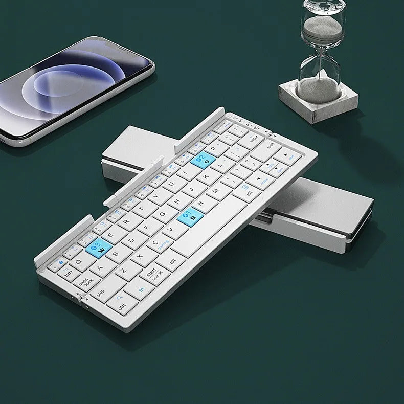 Foldable Aluminum Bluetooth Keyboard