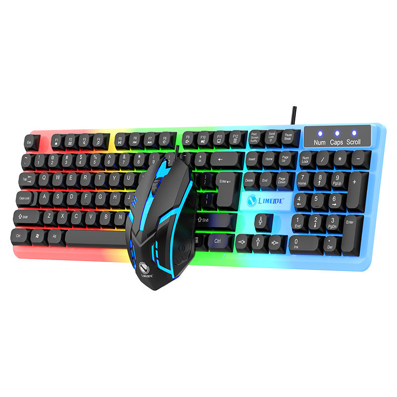 Rainbow LED Gaming Keyboard And Mouse Combo