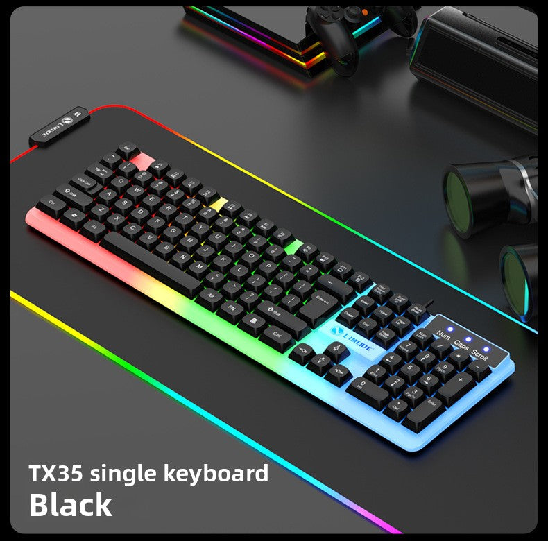 Rainbow LED Gaming Keyboard And Mouse Combo