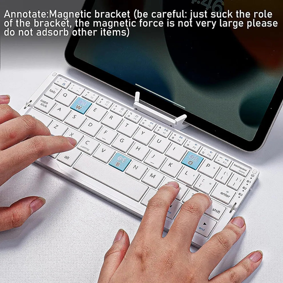 Foldable Aluminum Bluetooth Keyboard