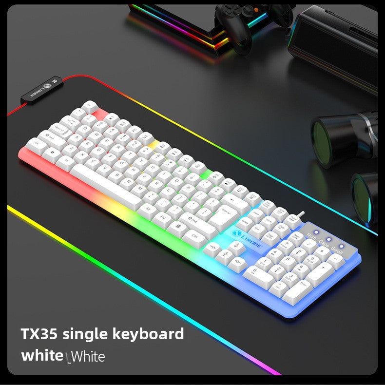 Rainbow LED Gaming Keyboard And Mouse Combo
