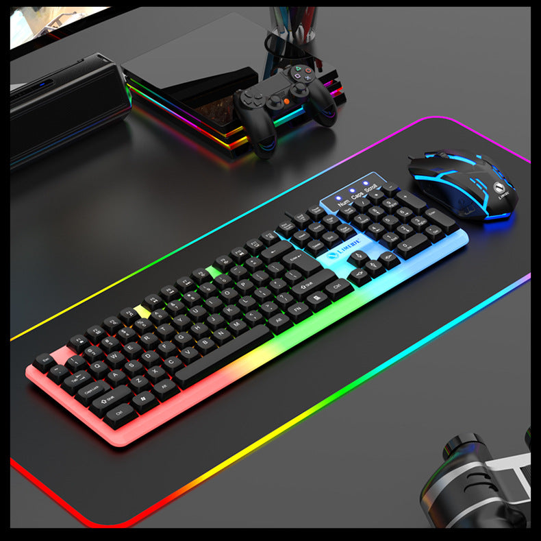 Rainbow LED Gaming Keyboard And Mouse Combo